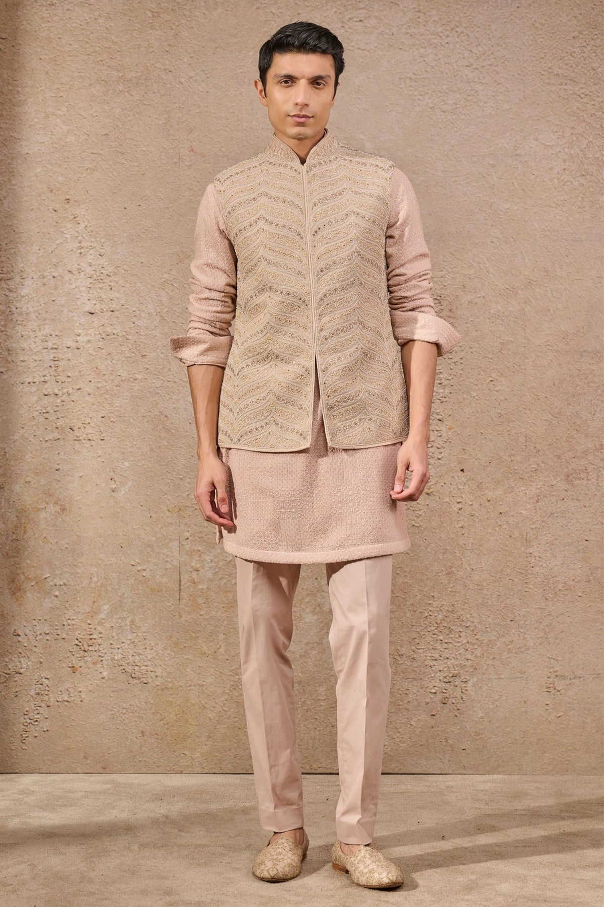 Chevron Embroidered Waistcoat