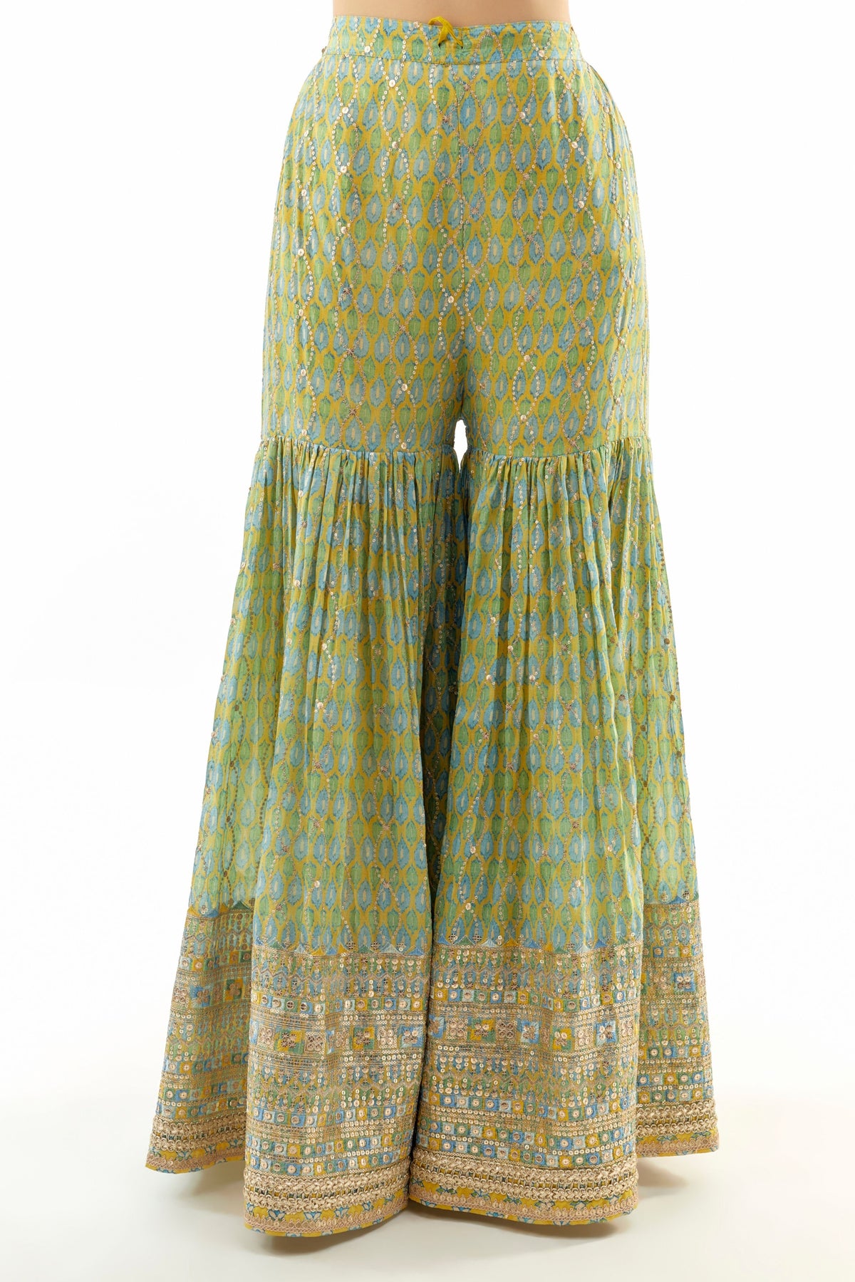 Yellow Janhavi Sharara Set