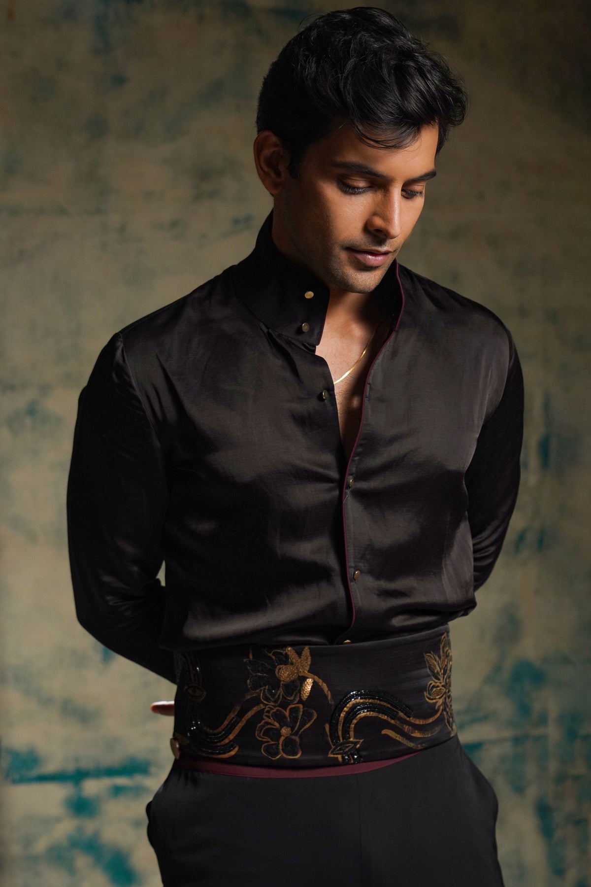 Classic Black Shirt Set