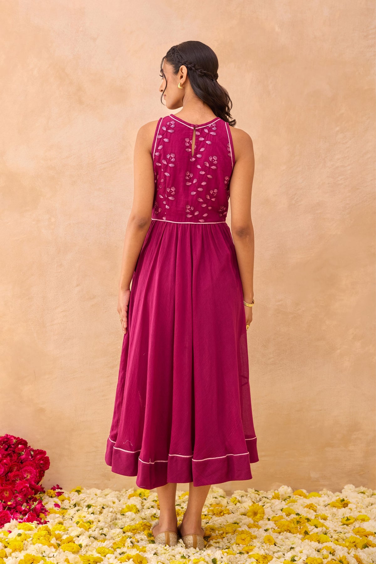 Magenta Meadow Dress