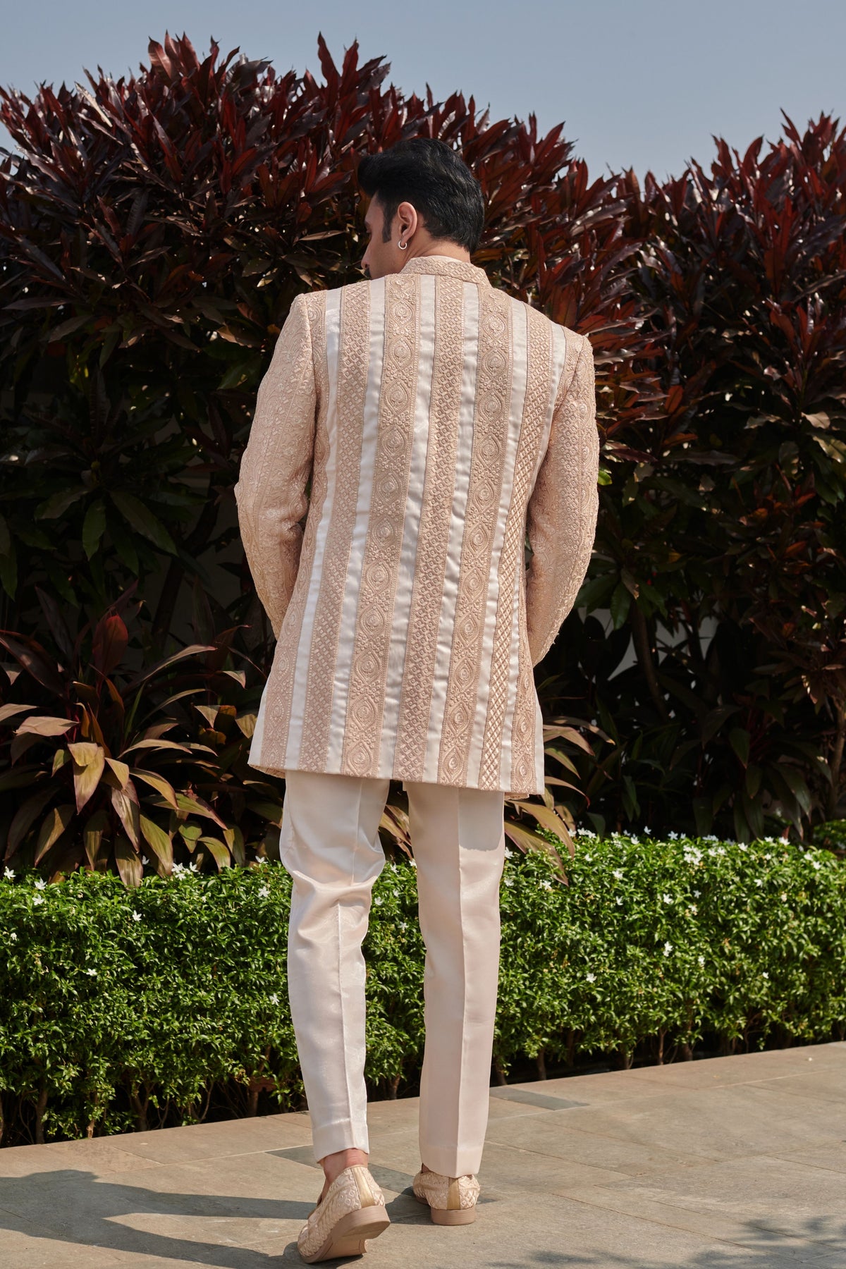 Beige Jacket Set