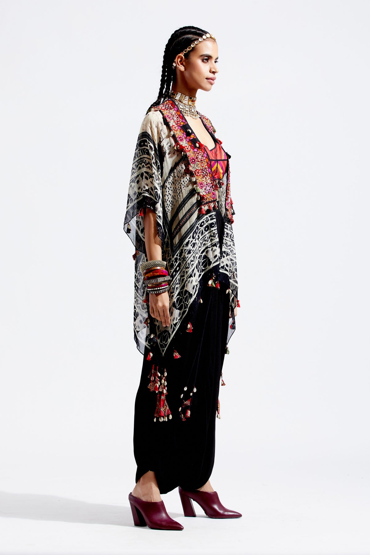 Veni dupatta jacket