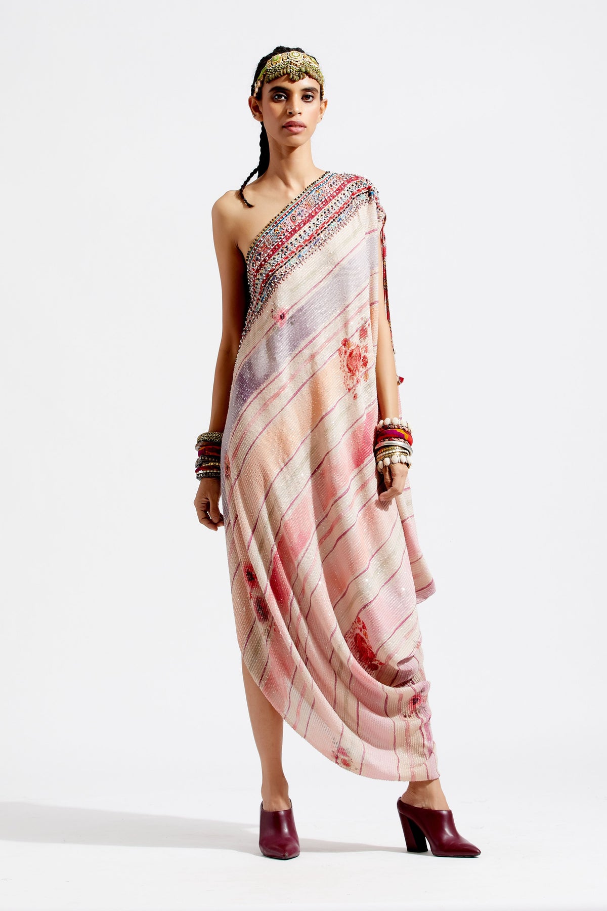 Rasa one shoulder dress