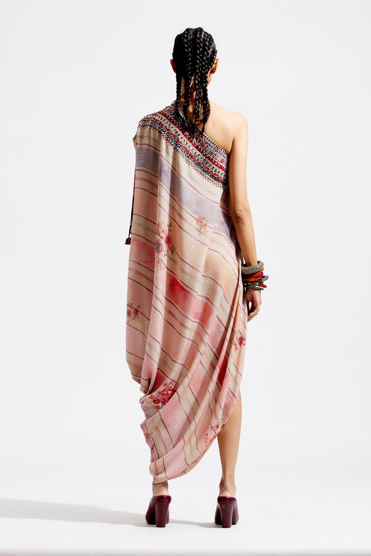 Rasa one shoulder dress