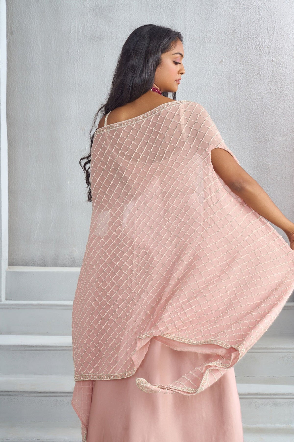 Classic pink cape set