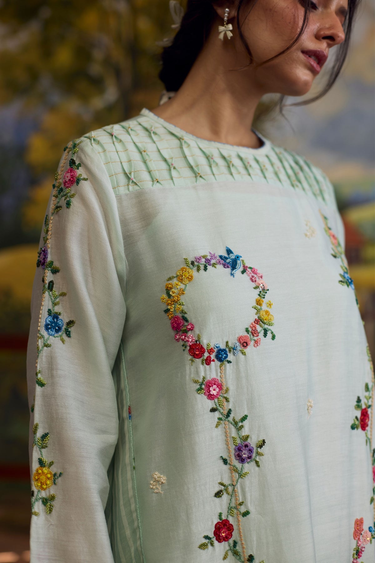 Meadow Smocked Kurta