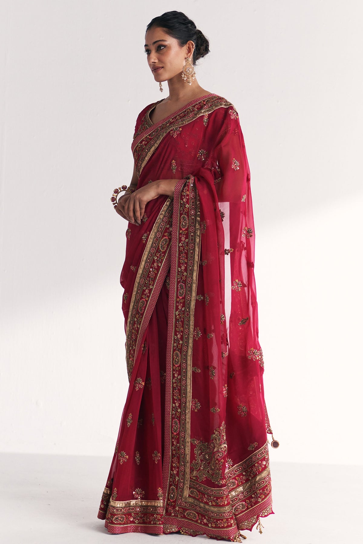 Gauri Magenta Pink Saree