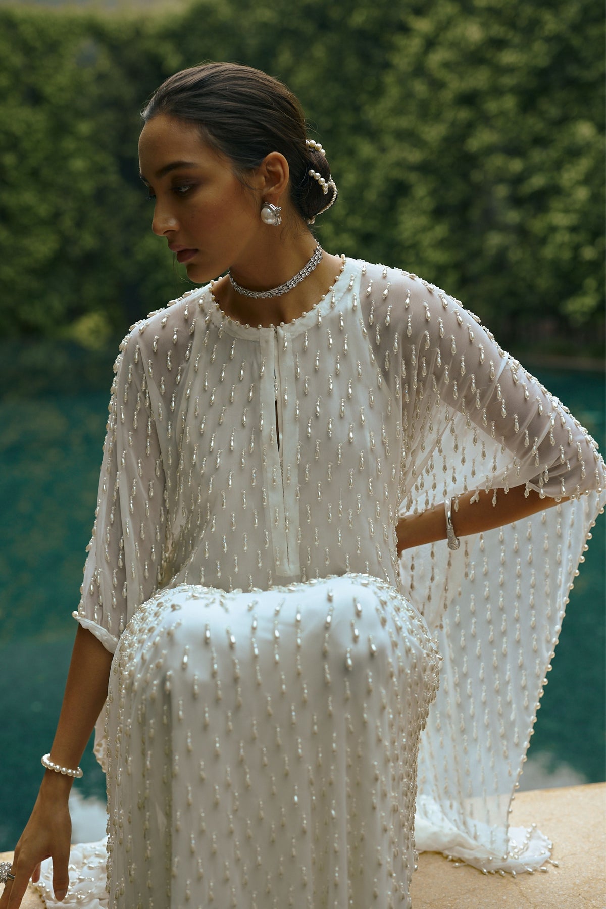 Pearl Drop Kaftaan Set