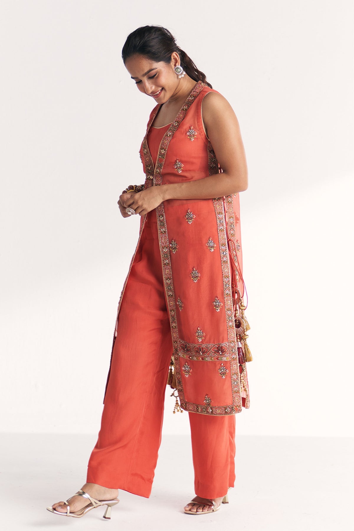 Malang Tangerine Anarkali