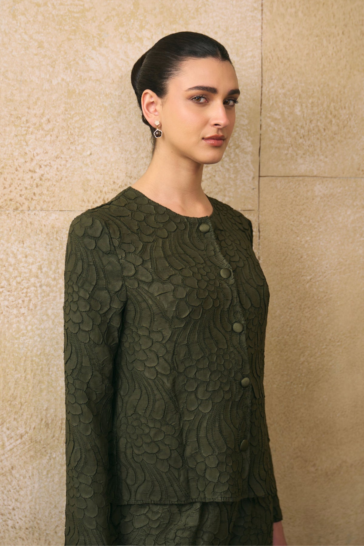 Military Green Elnia Co-ord Set