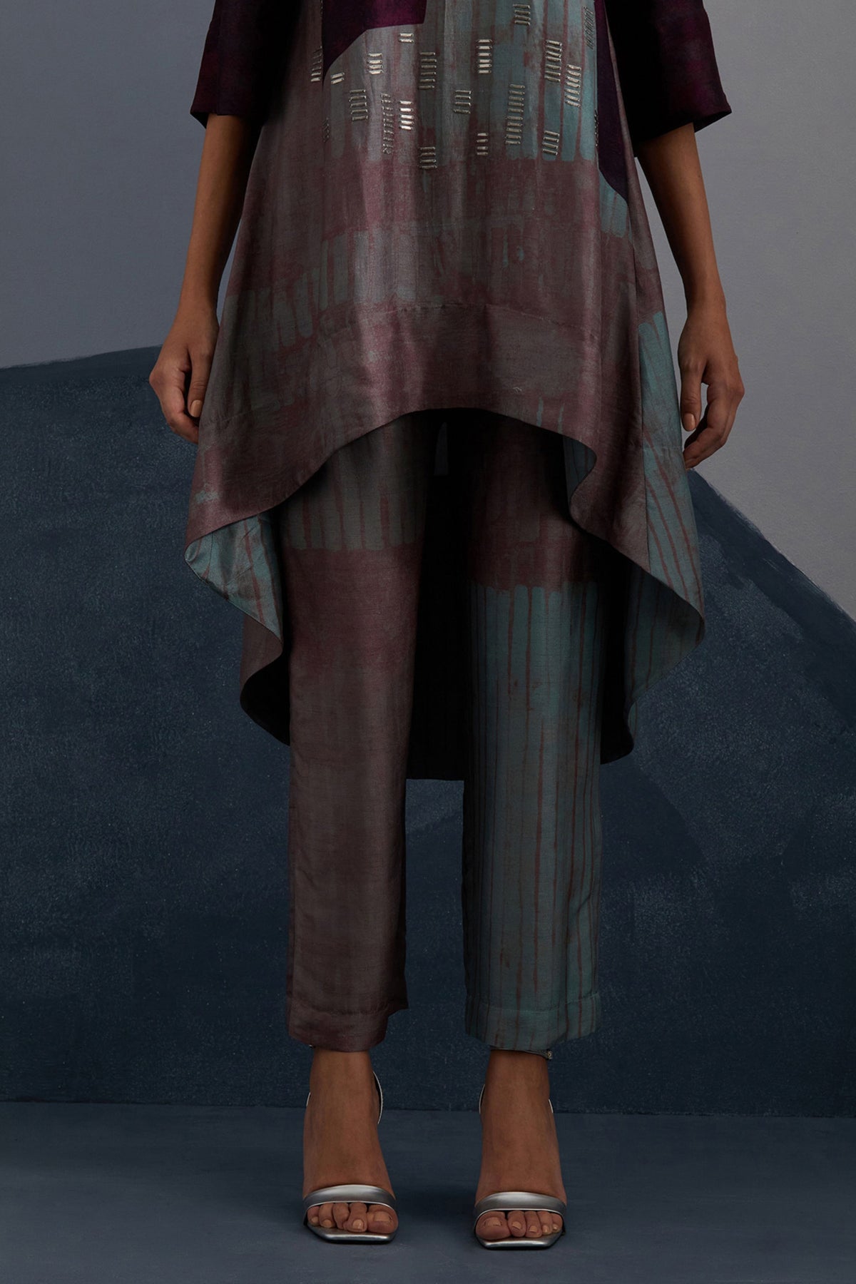 Omen Aubergine & Teal Tunic Set