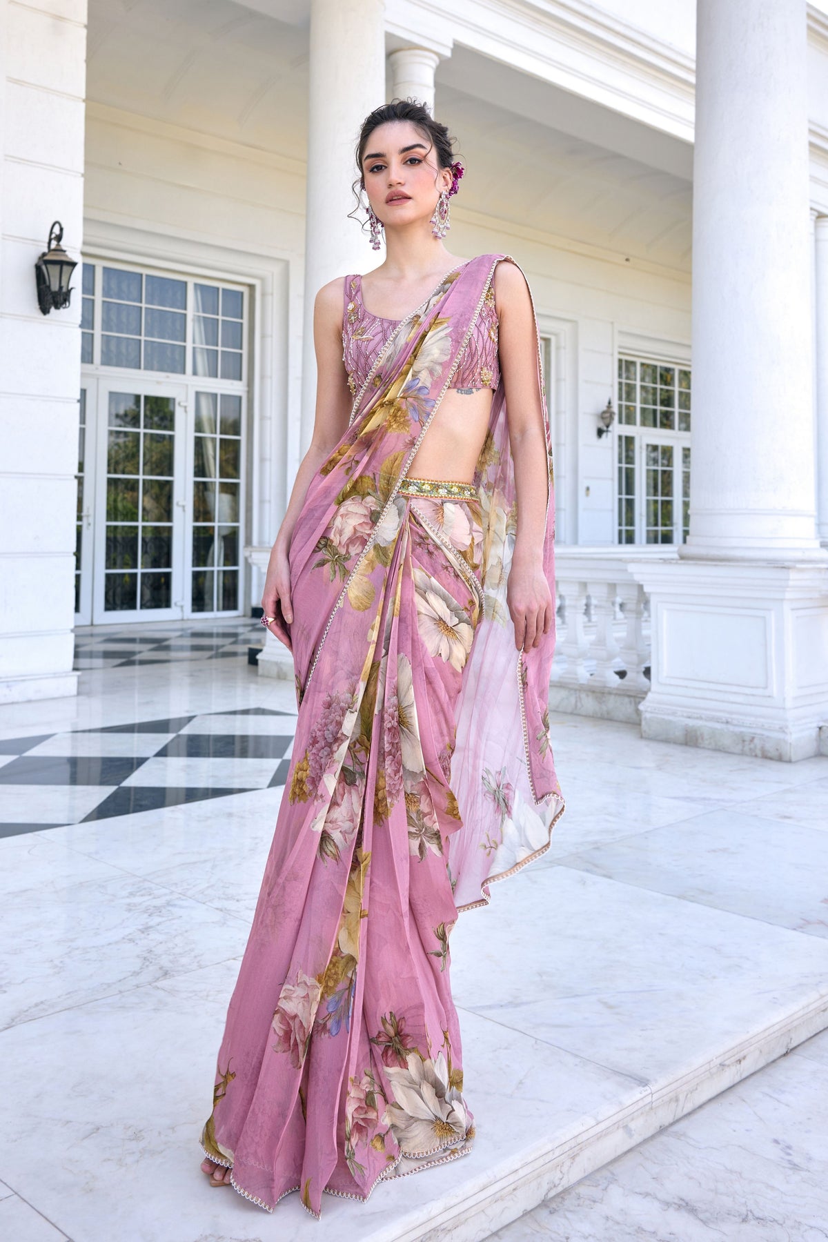 Keisha Draped Saree Set