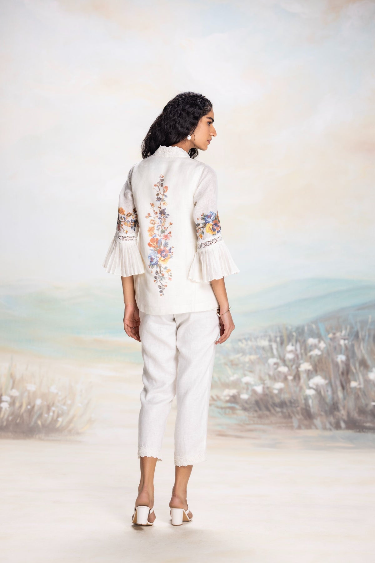 Vintage Rosa Tree Swan Jacket Set