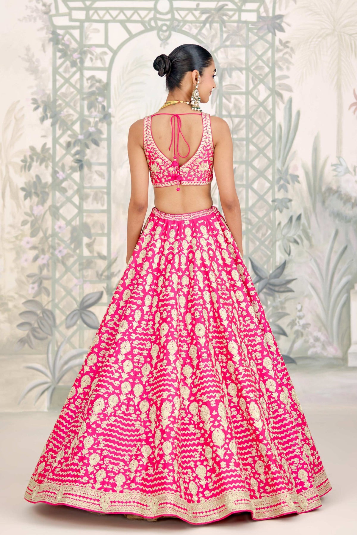 Fuchsia Pink Lehenga Set
