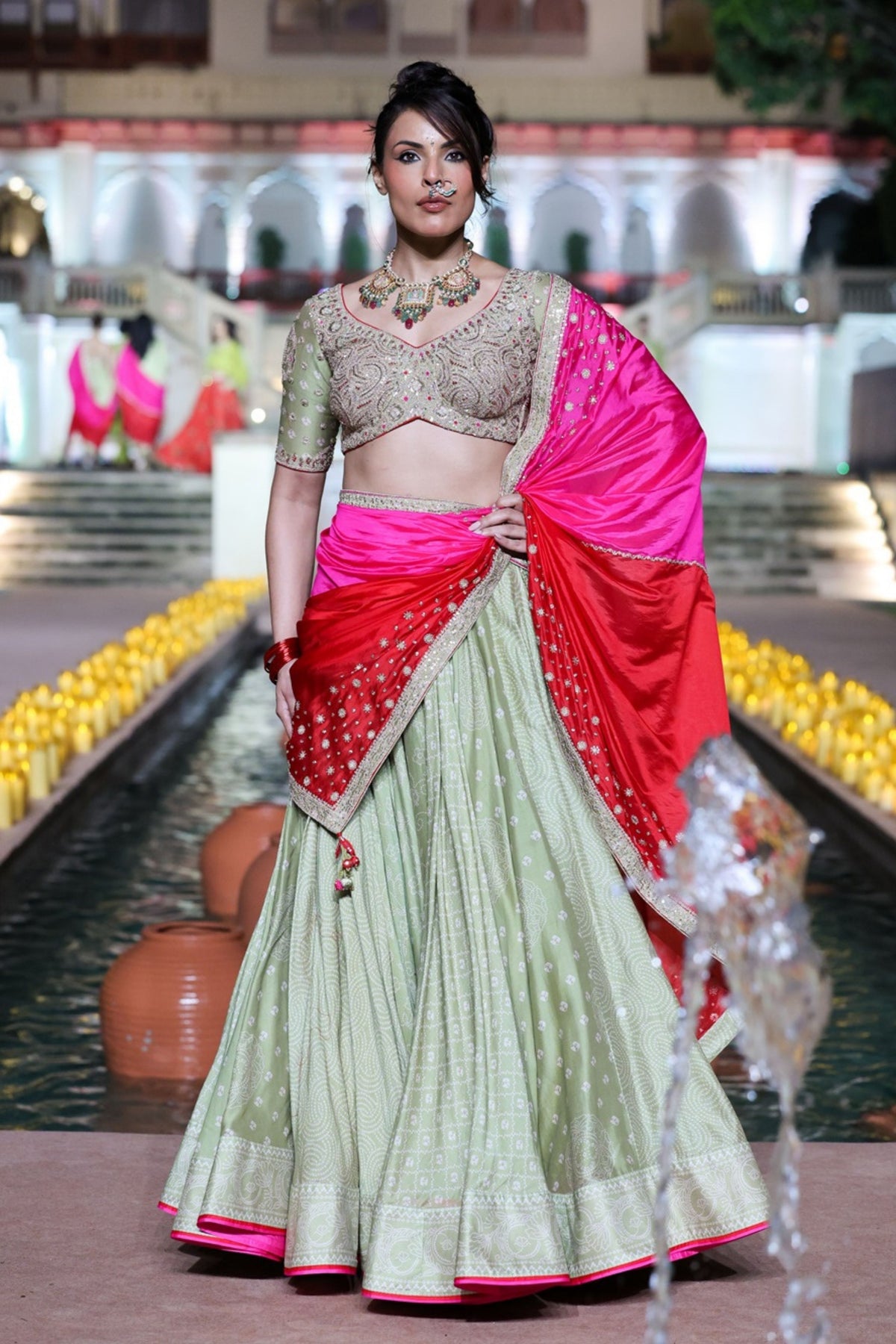 Jarokha Lehenga Set