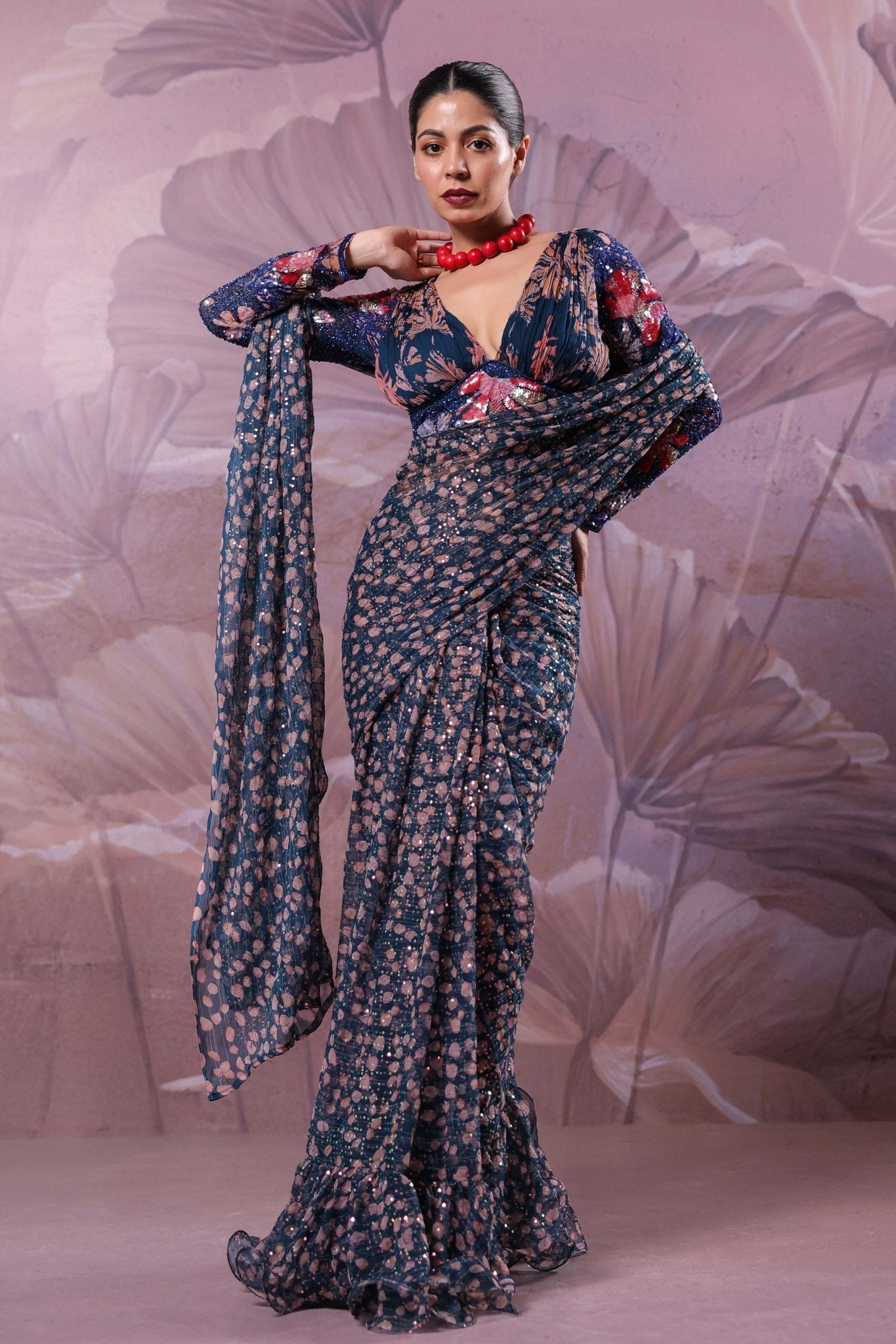 Calcutta Jhilmil Saree - Pallavi Jaipur - Elahe