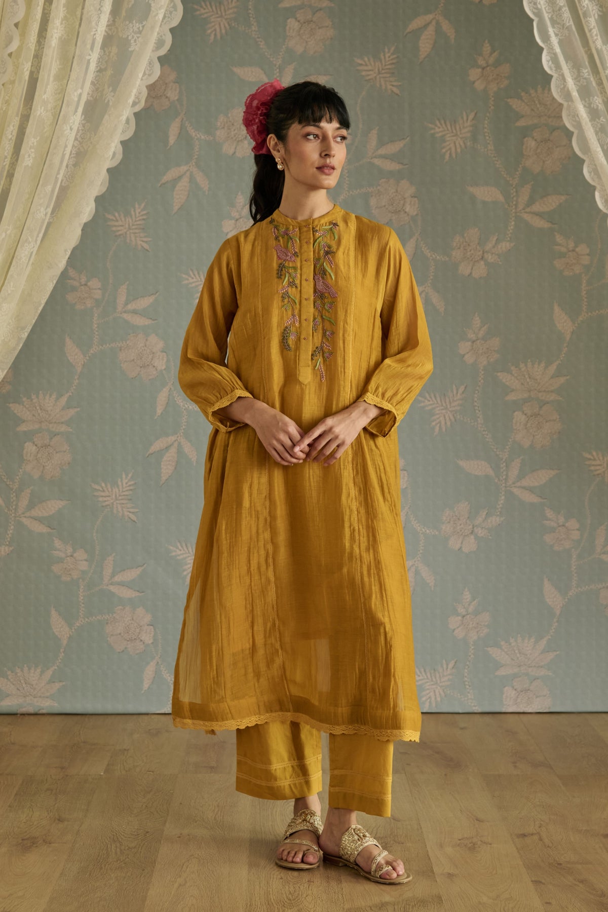 Yellow Zehra Co-ord Set