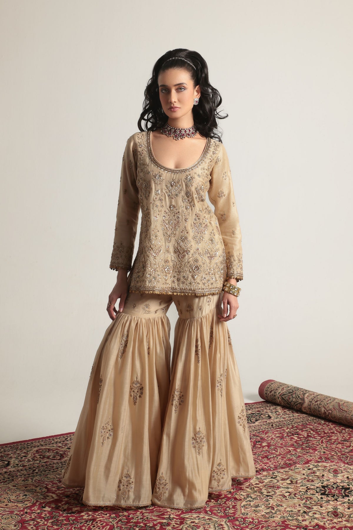 Ivory Sharara Set