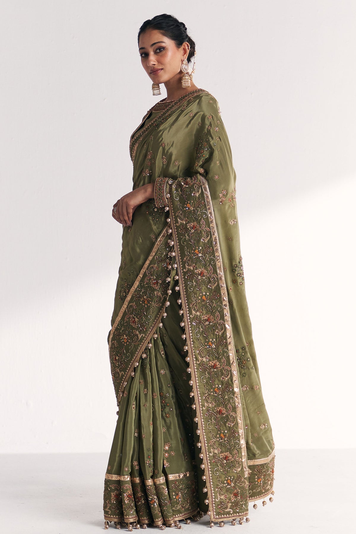 Arzoo Green Saree