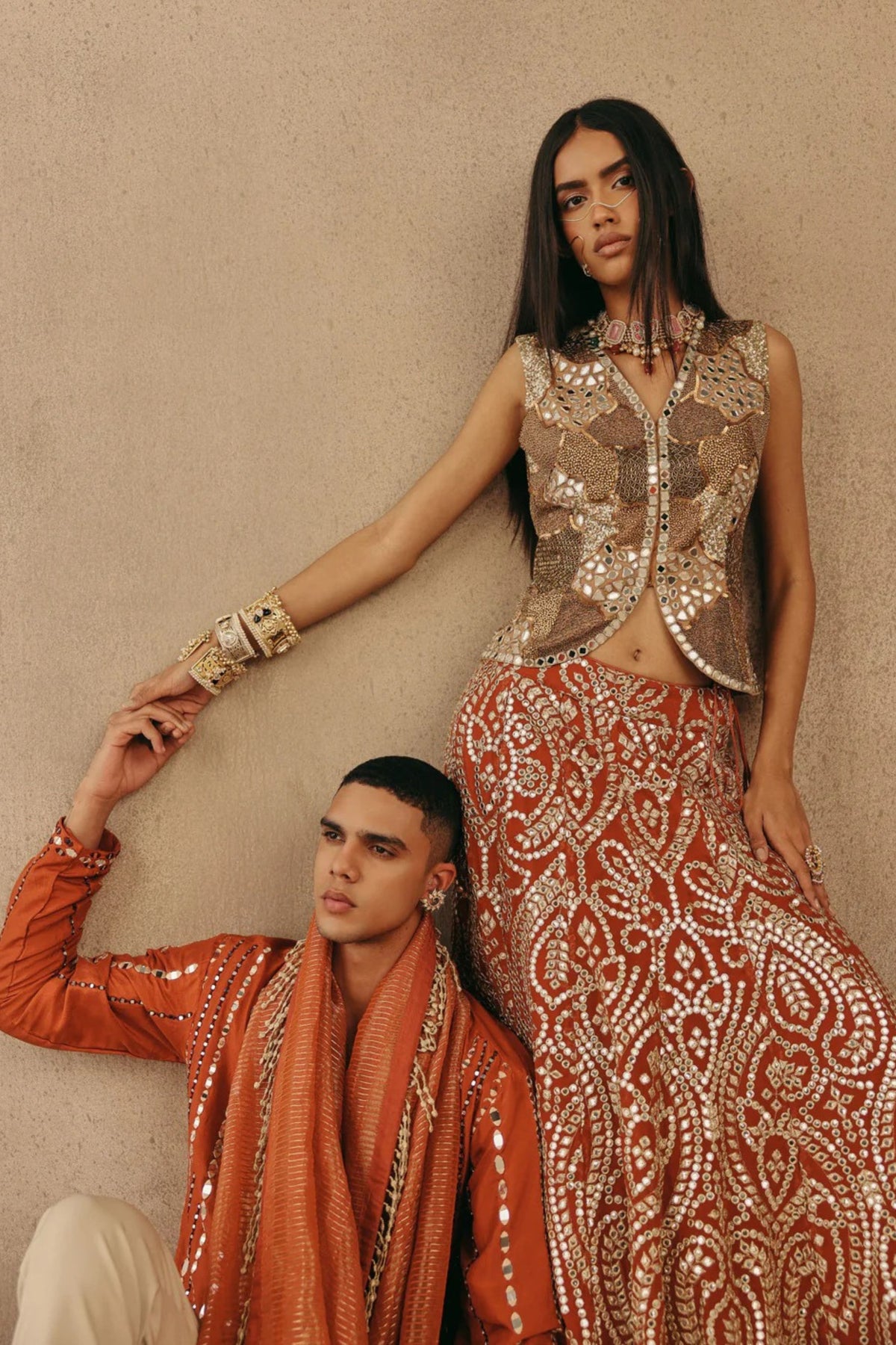 Mirrorwork Kurta Set