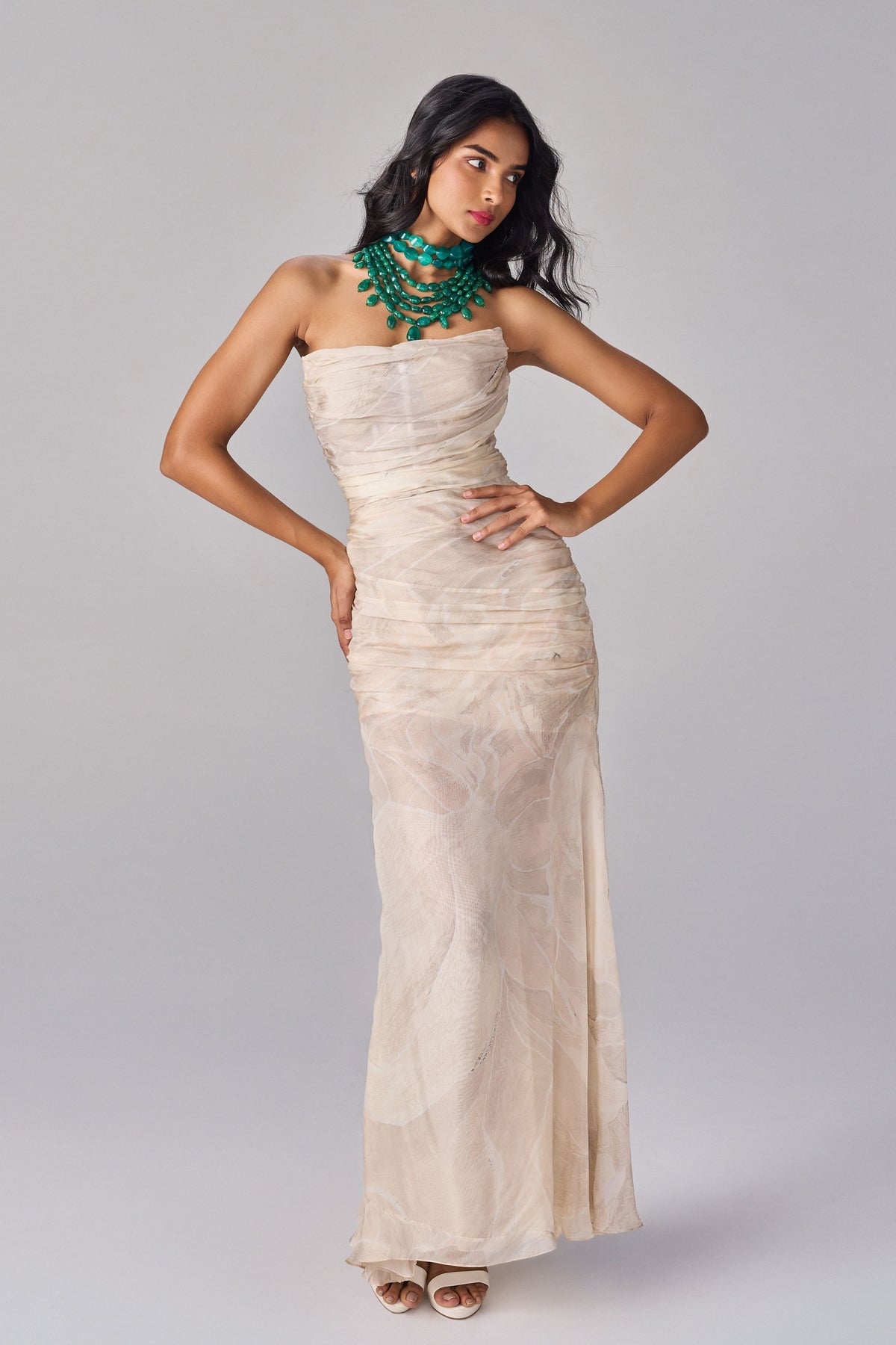 Dull Scratch Flower Grace Dress