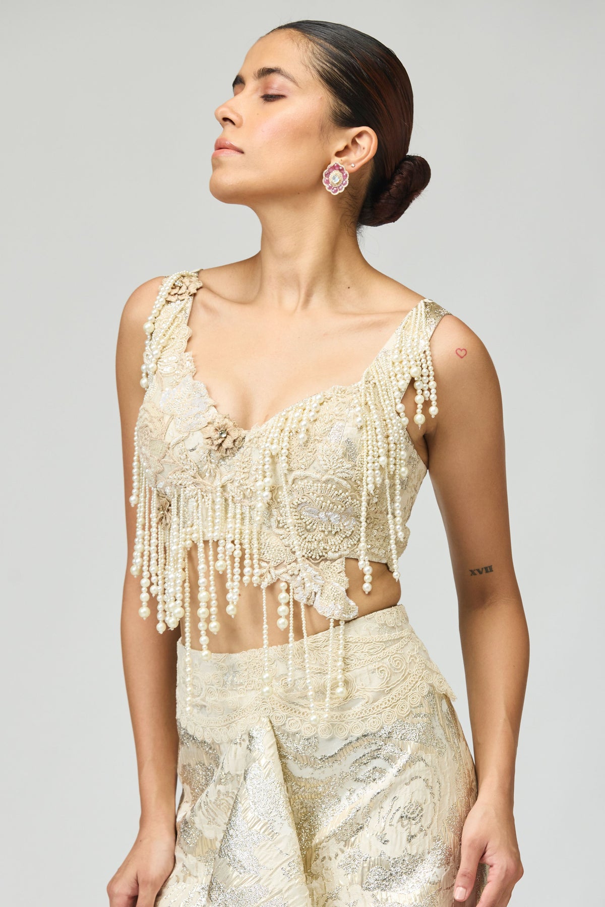 Silk Brocade Skirt Set