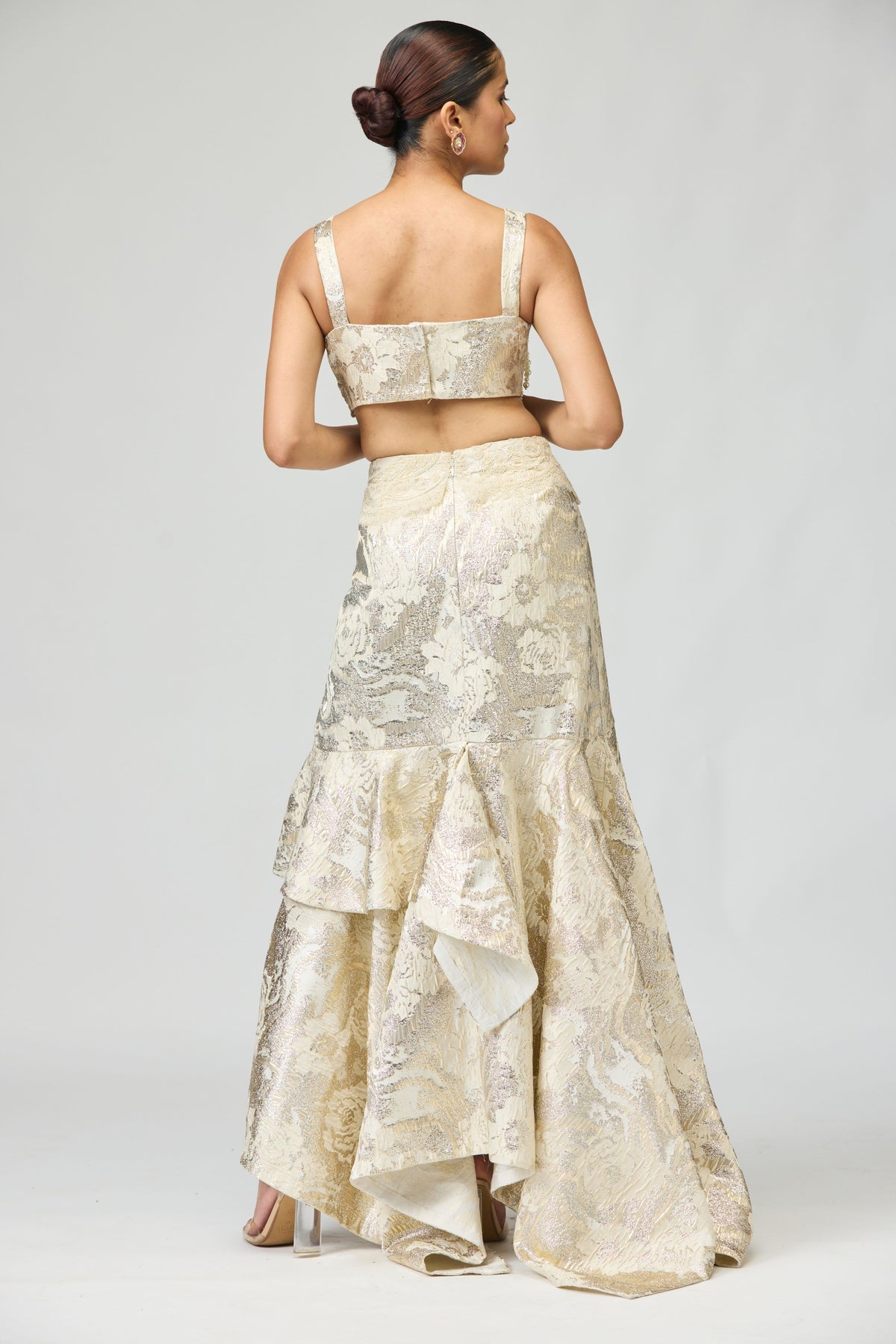 Silk Brocade Skirt Set