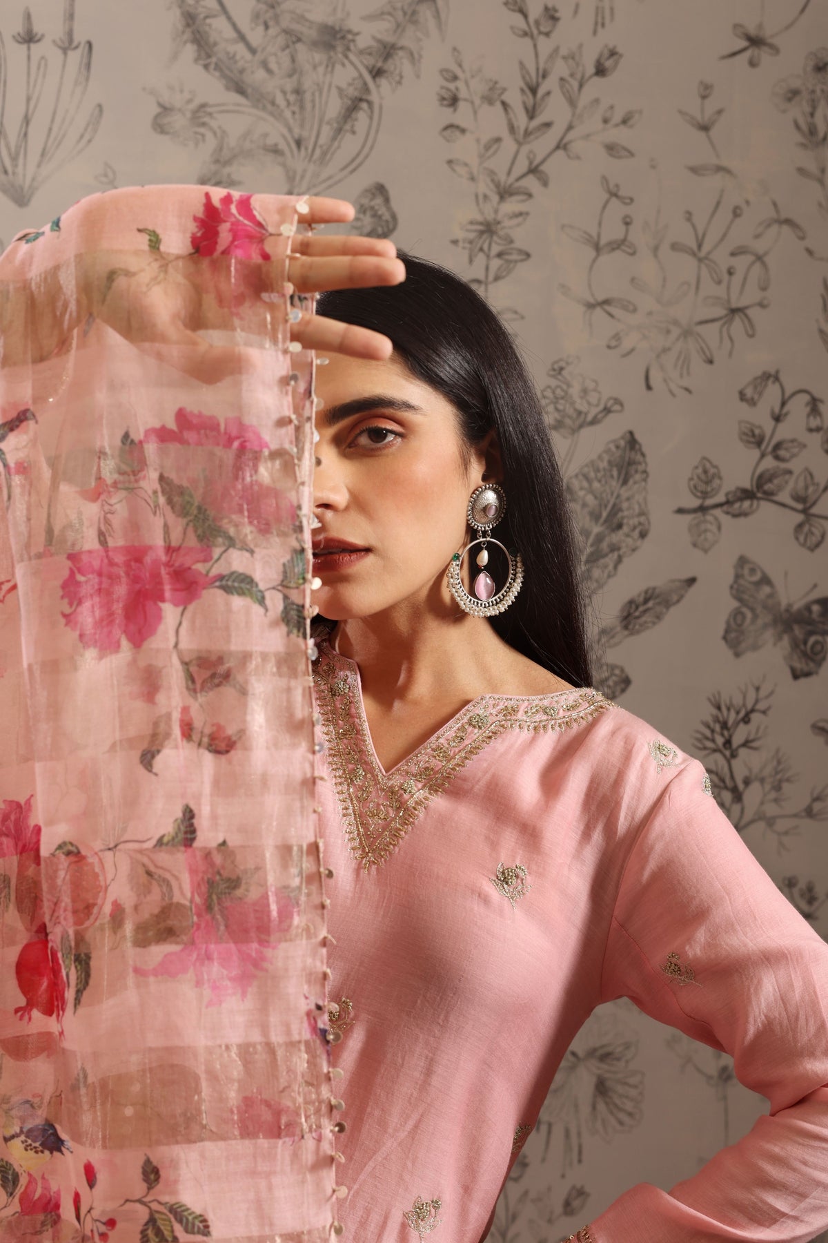 Anaar Pink Kurta Set