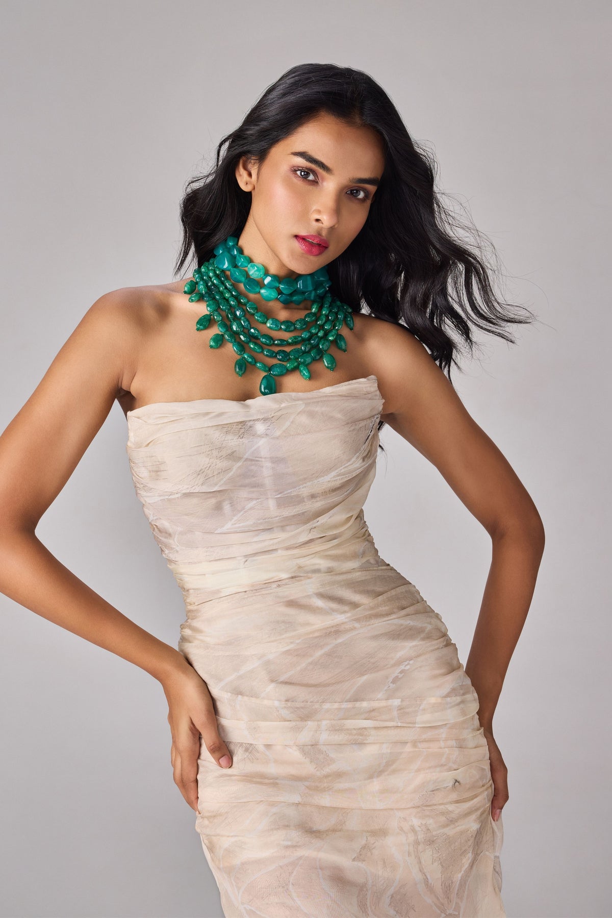 Dull Scratch Flower Grace Dress