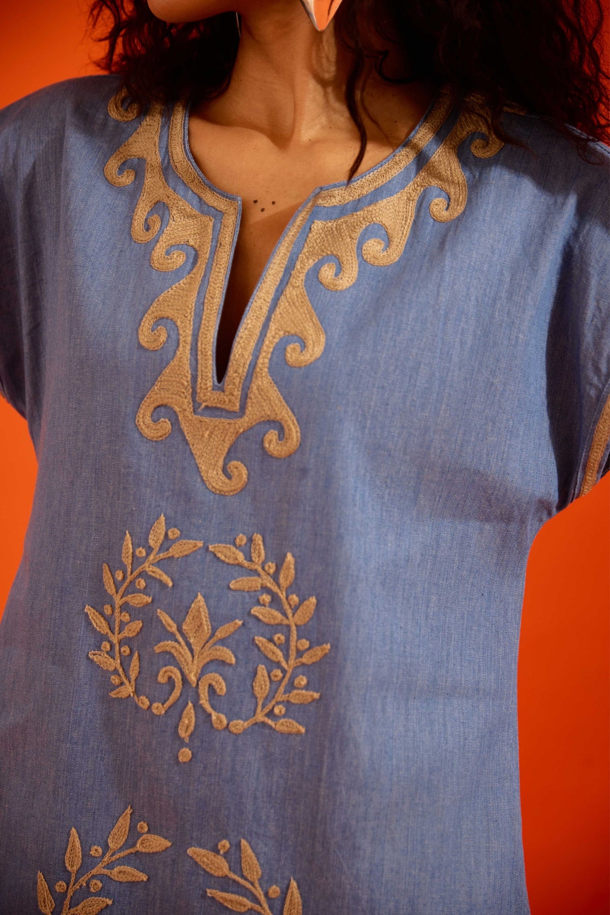 Denim Blue Shift Dress