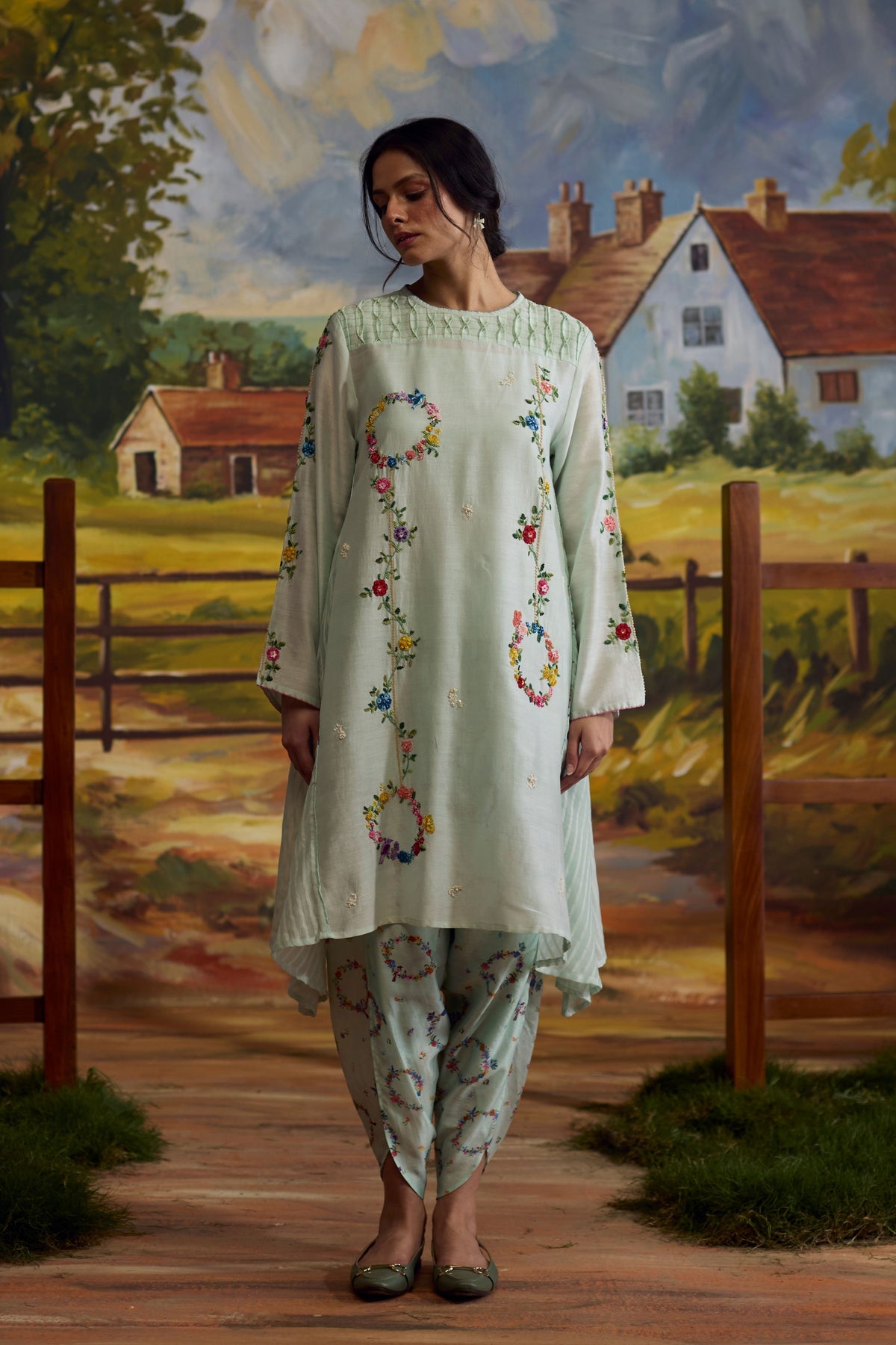 Meadow Smocked Kurta