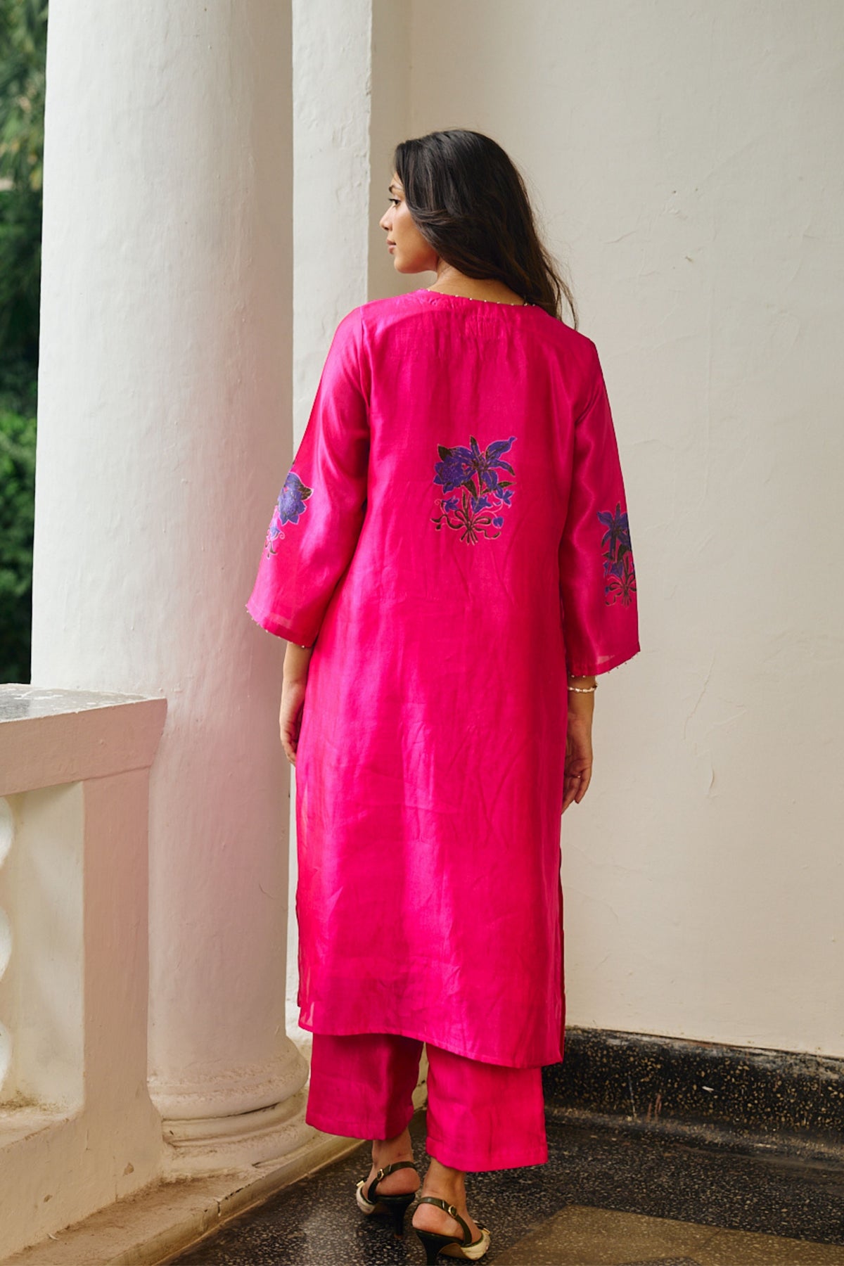 Elin Fuchsia Kurta Set