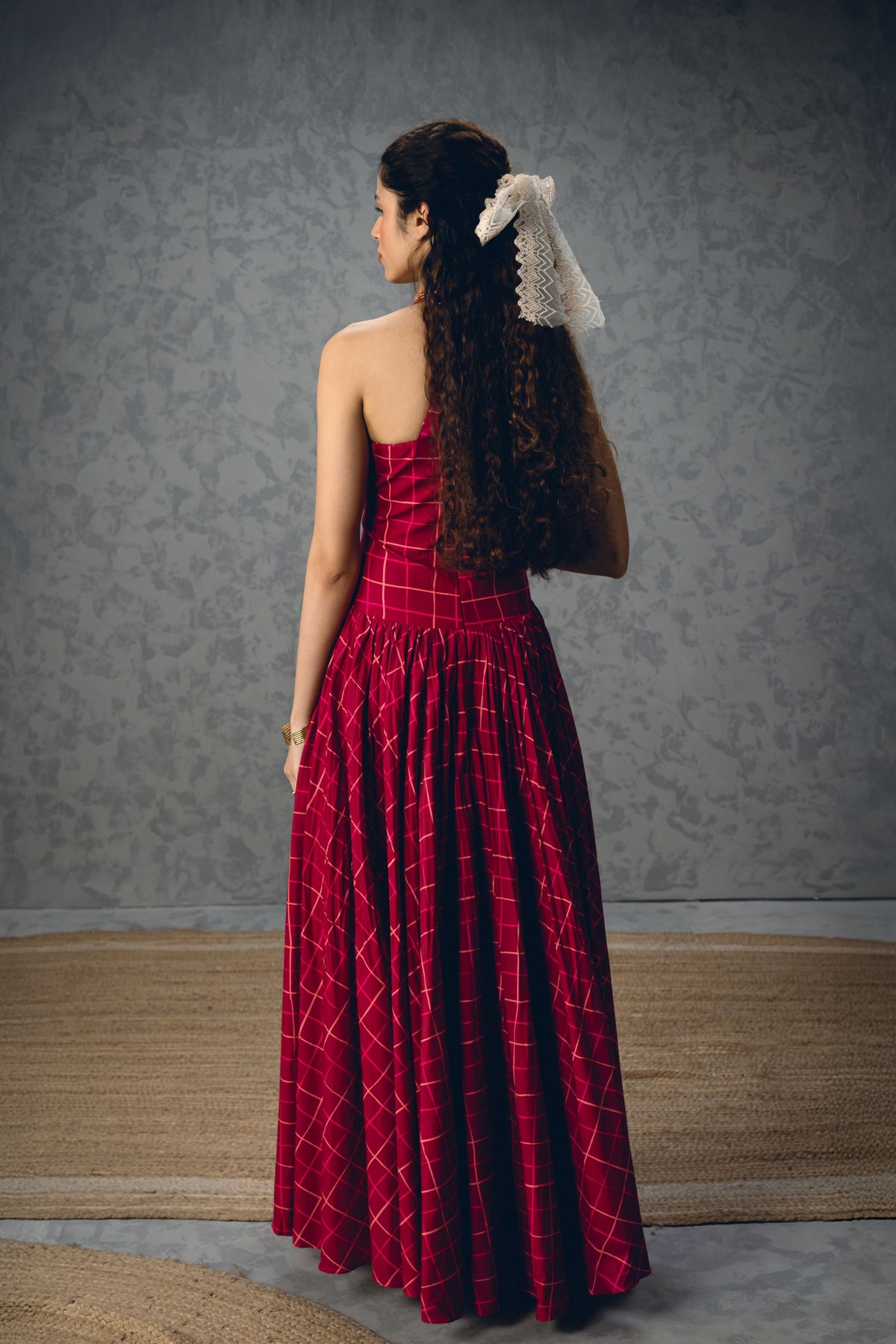 Akari Maroon Dress