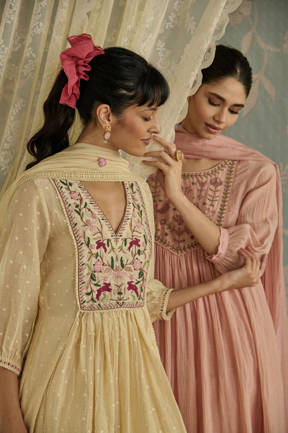 Pink Fiza Kurta Set