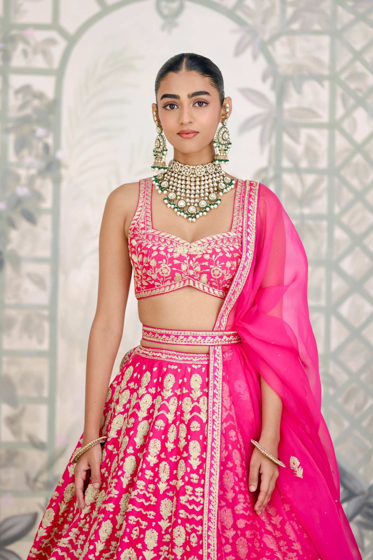 Fuchsia Pink Lehenga Set