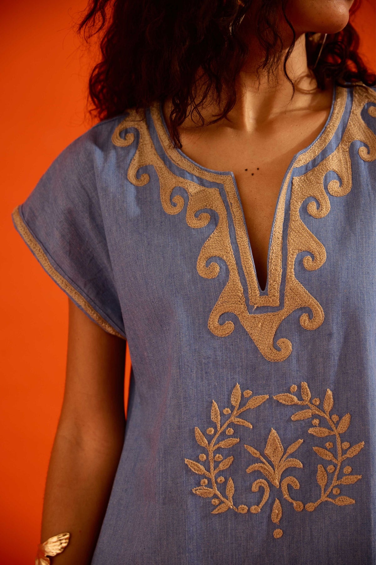 Denim Blue Shift Dress