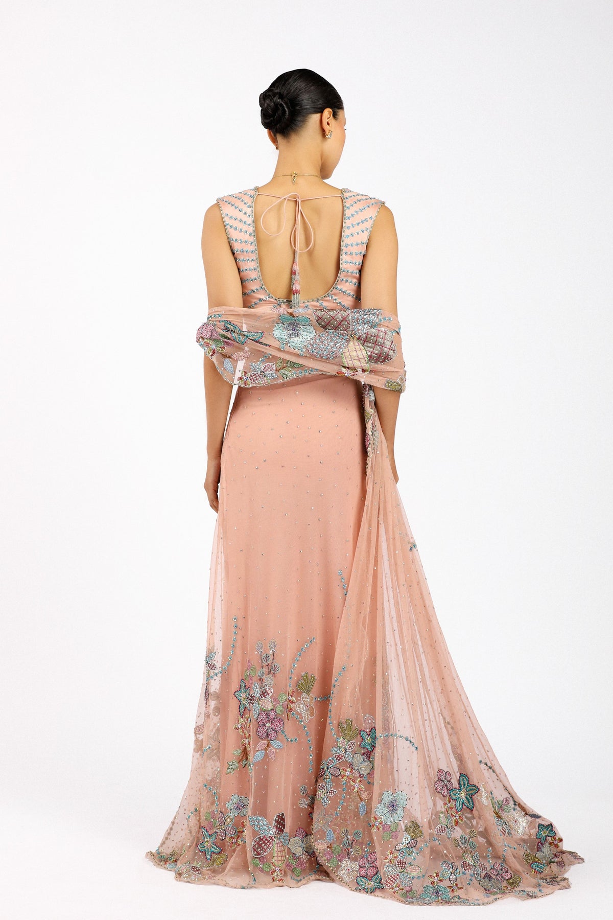 Percilia Draped Saree Set