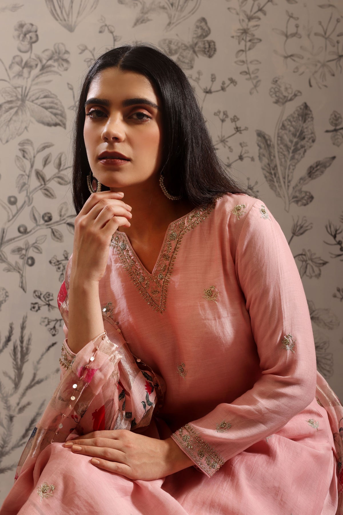 Anaar Pink Kurta Set