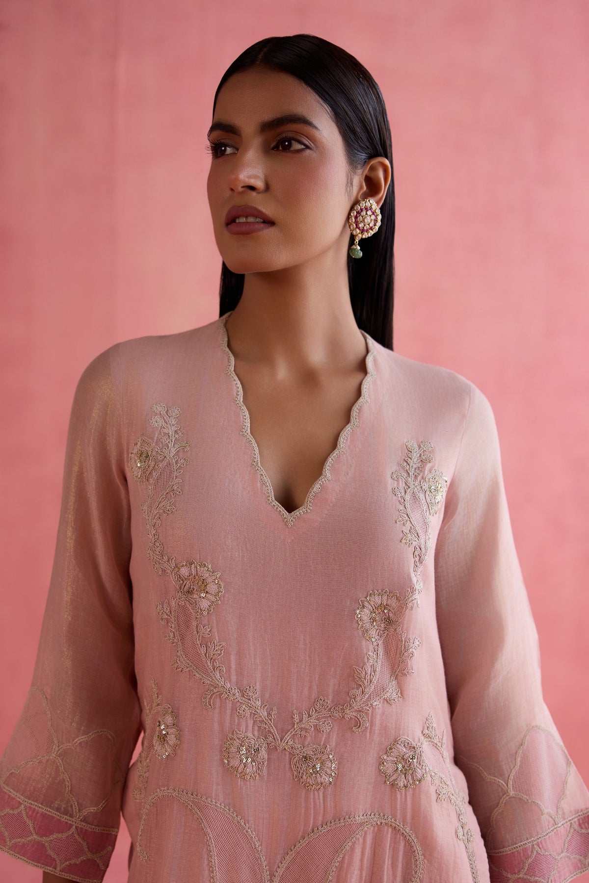 Khwaab Pink Kurta Set