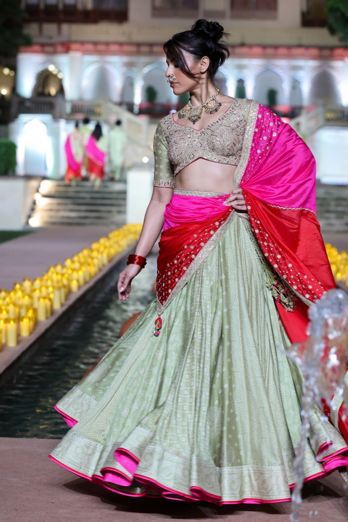 Jarokha Lehenga Set