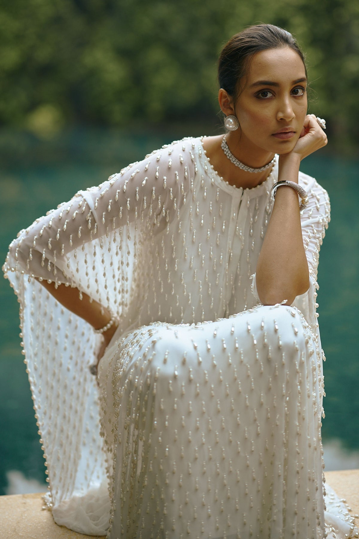 Pearl Drop Kaftaan Set