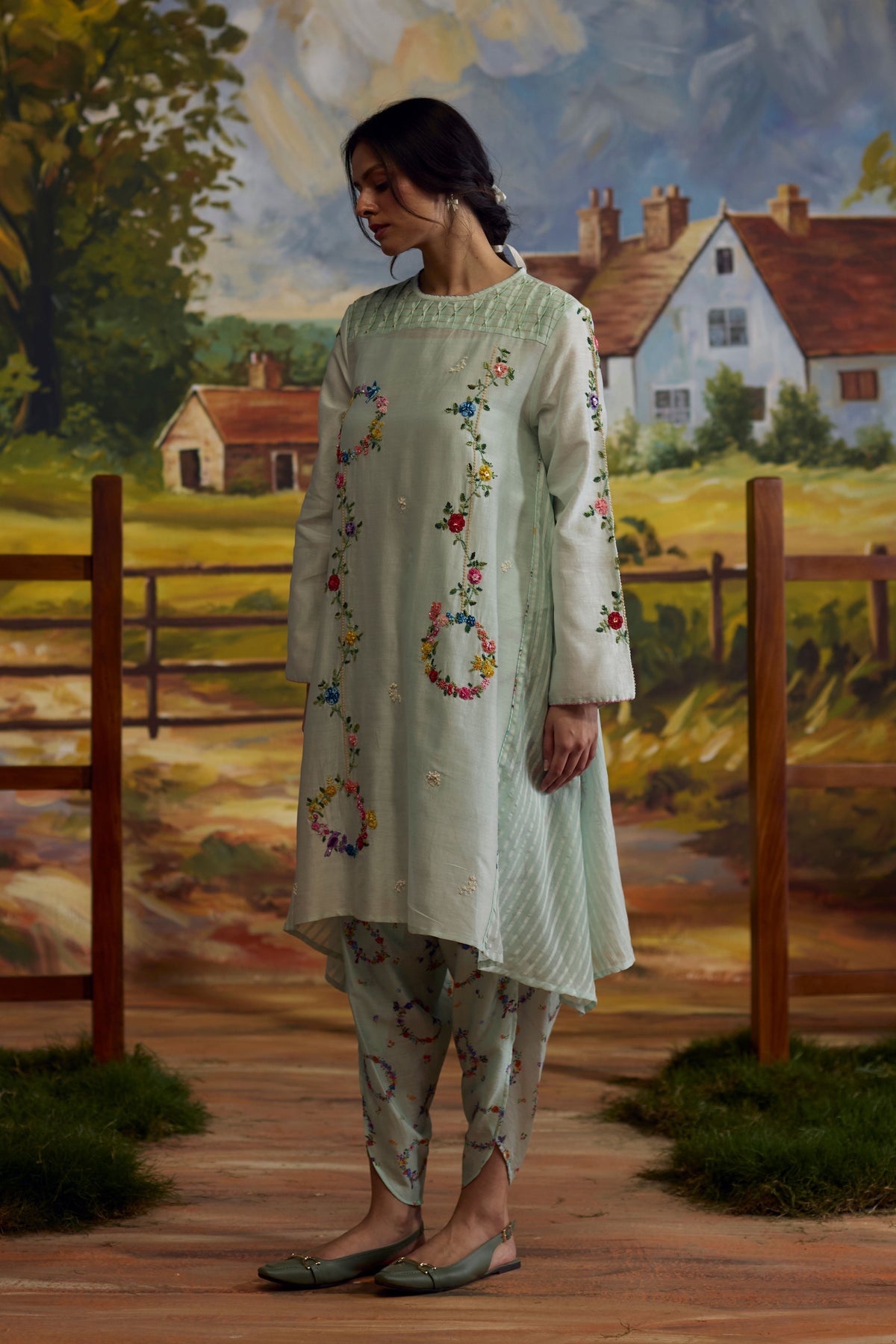 Meadow Smocked Kurta