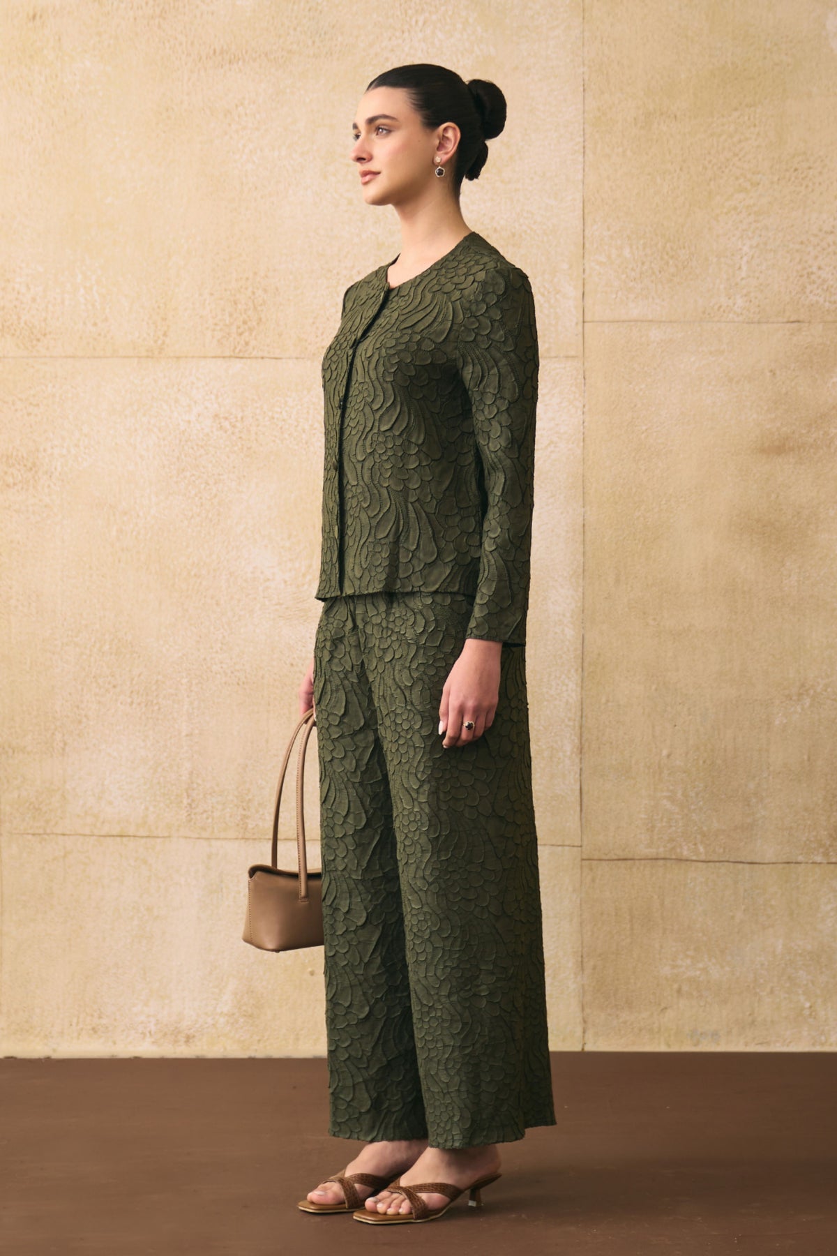 Military Green Elnia Co-ord Set