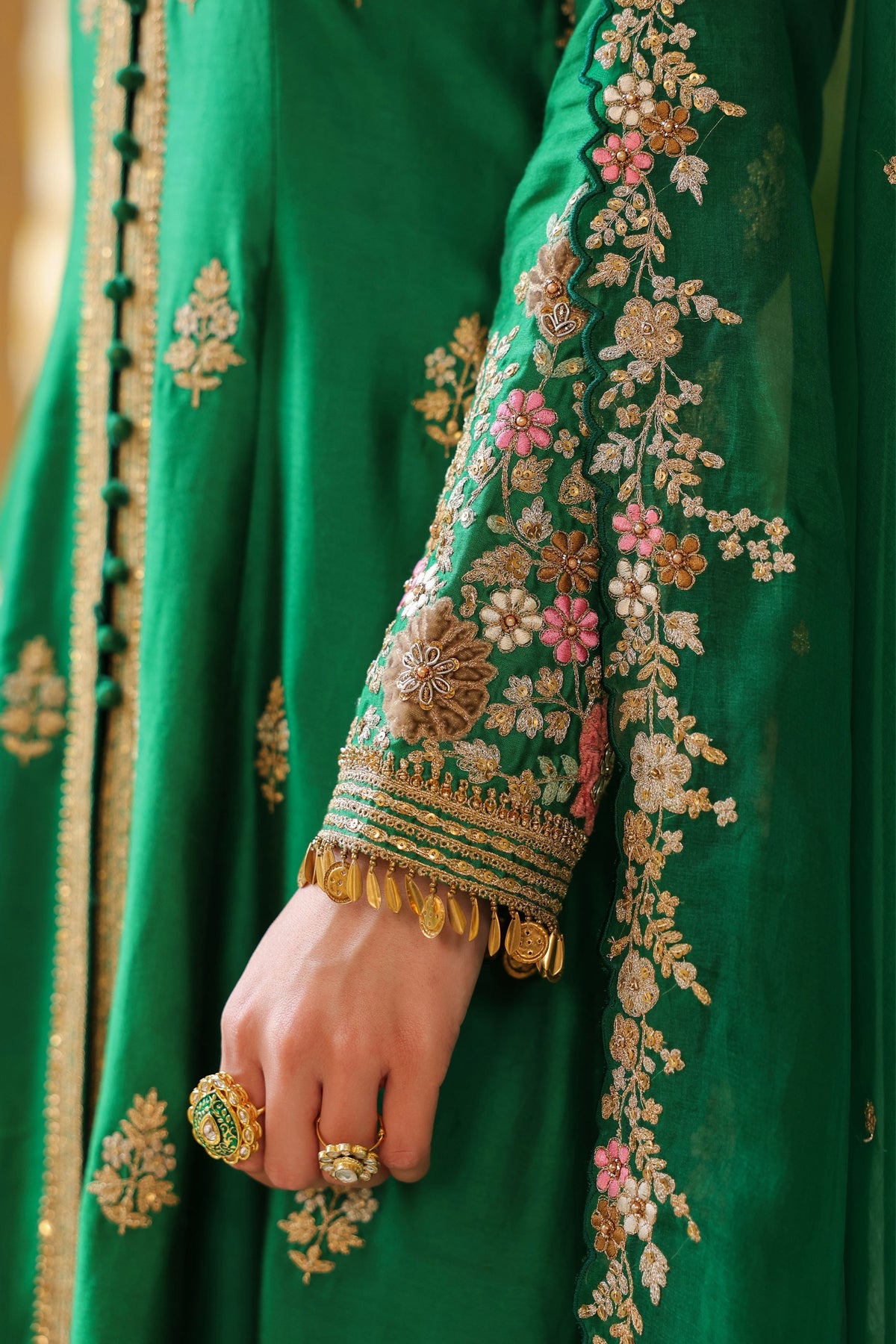 Ahista Green Anarkali Set