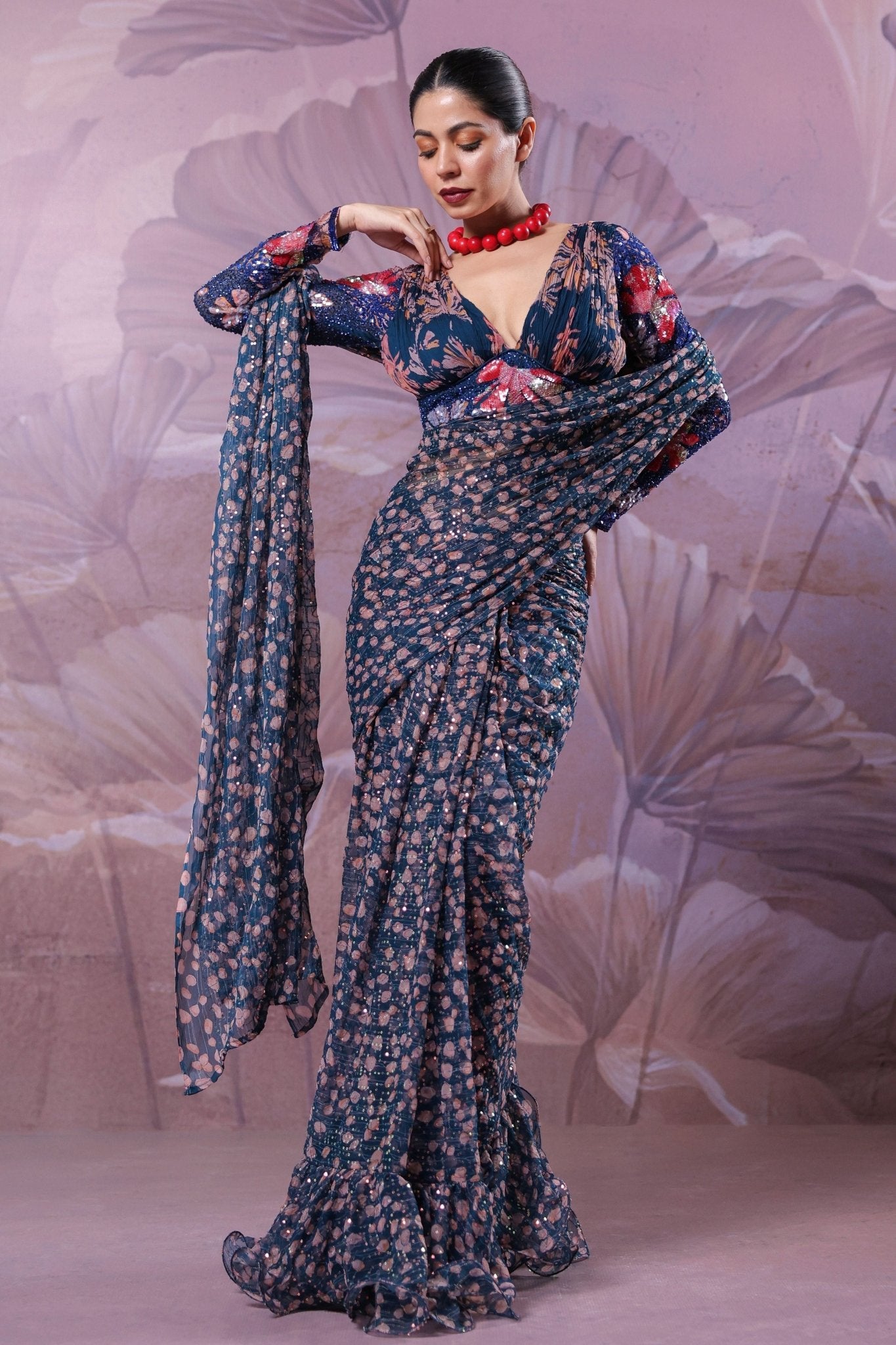 Calcutta Jhilmil Saree - Pallavi Jaipur - Elahe