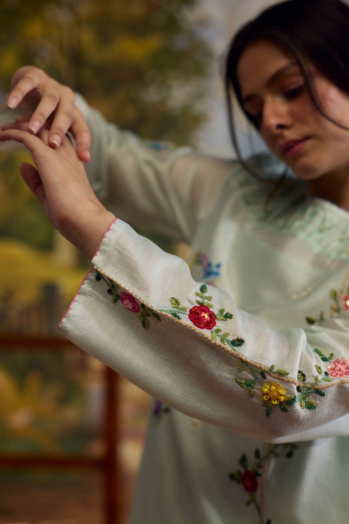 Meadow Smocked Kurta