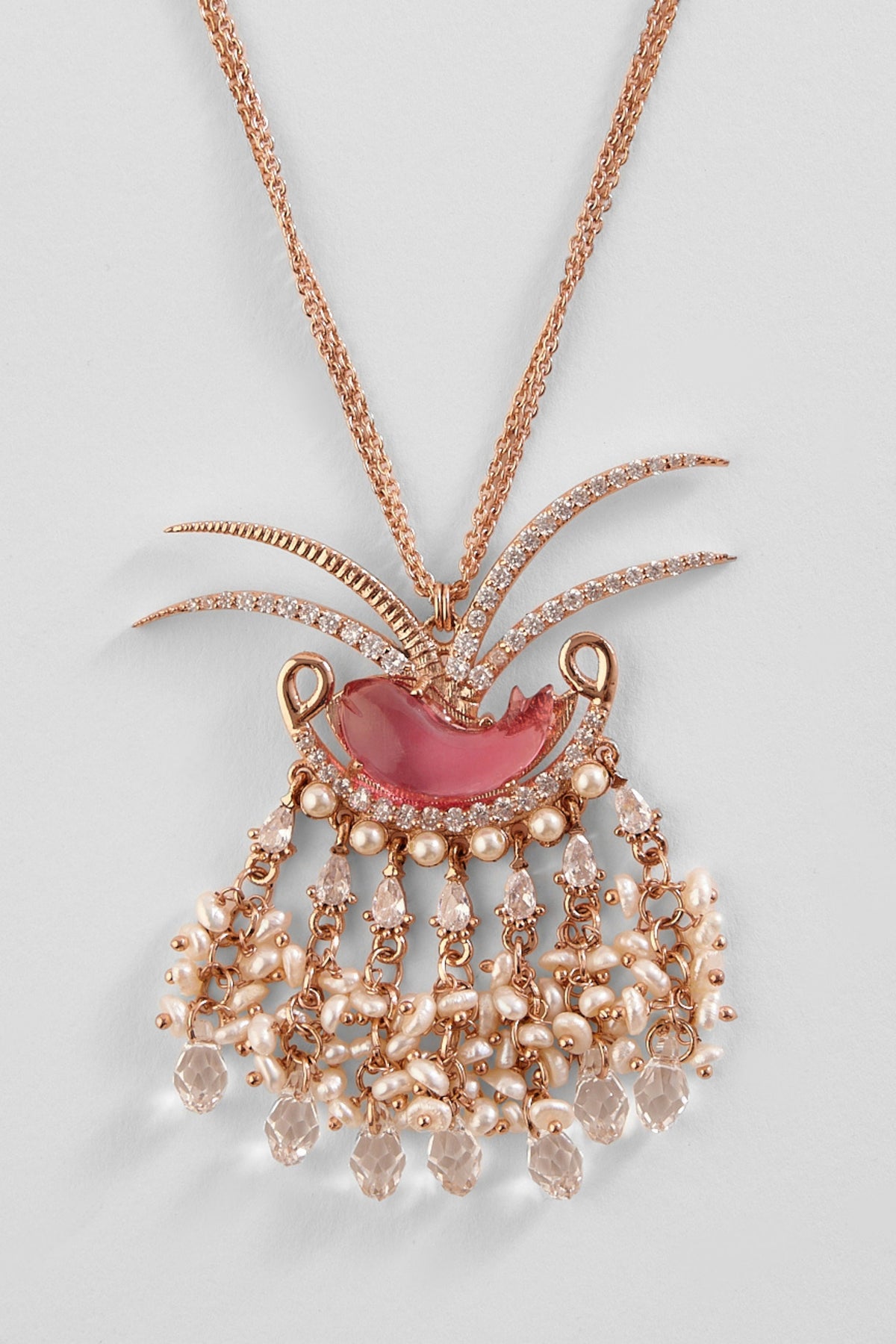 Le Palm Fish Pendant Necklace
