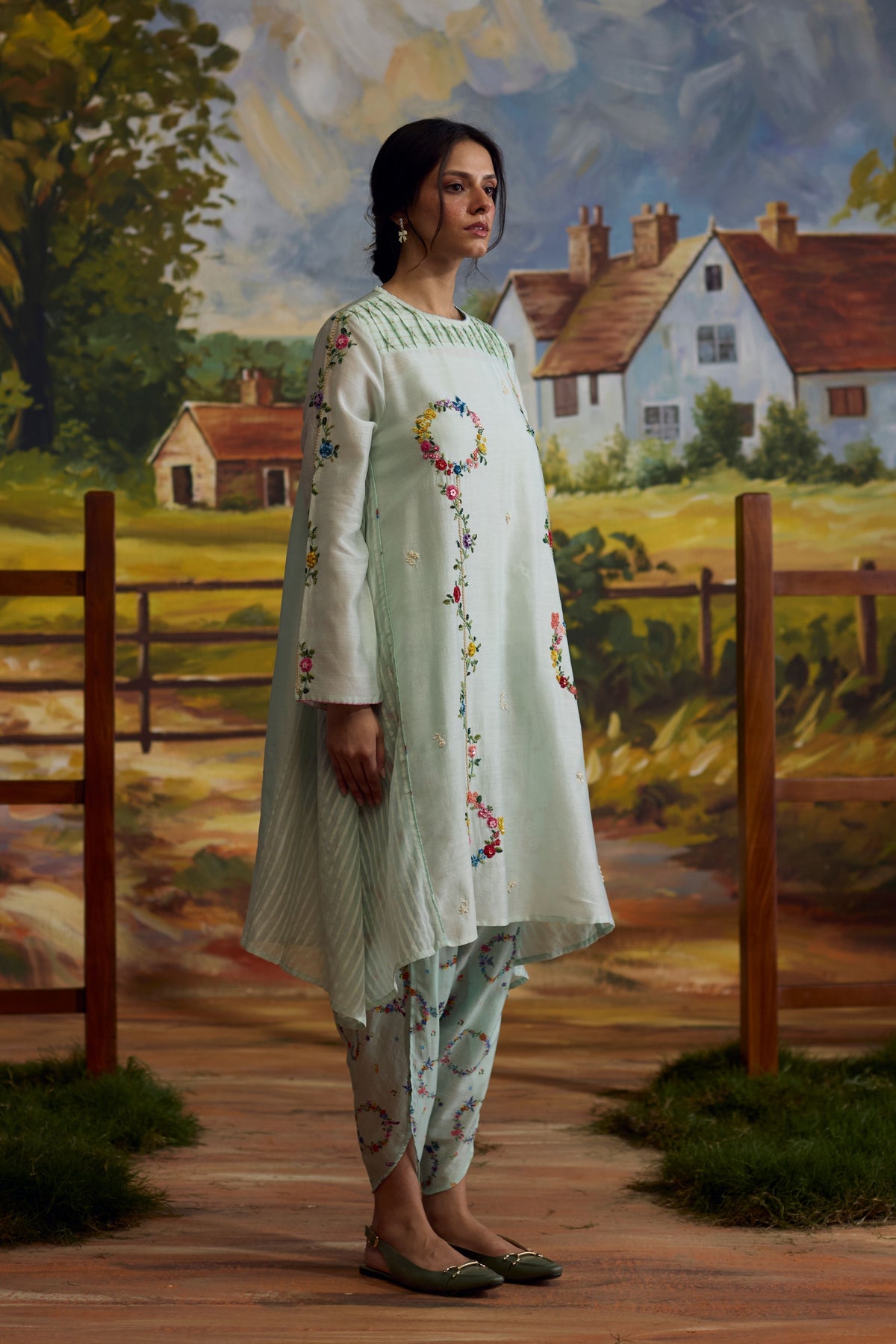 Meadow Smocked Kurta