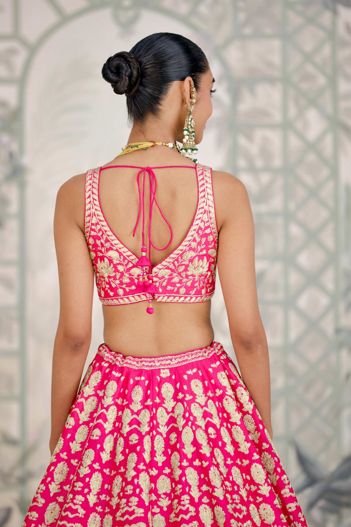 Fuchsia Pink Lehenga Set