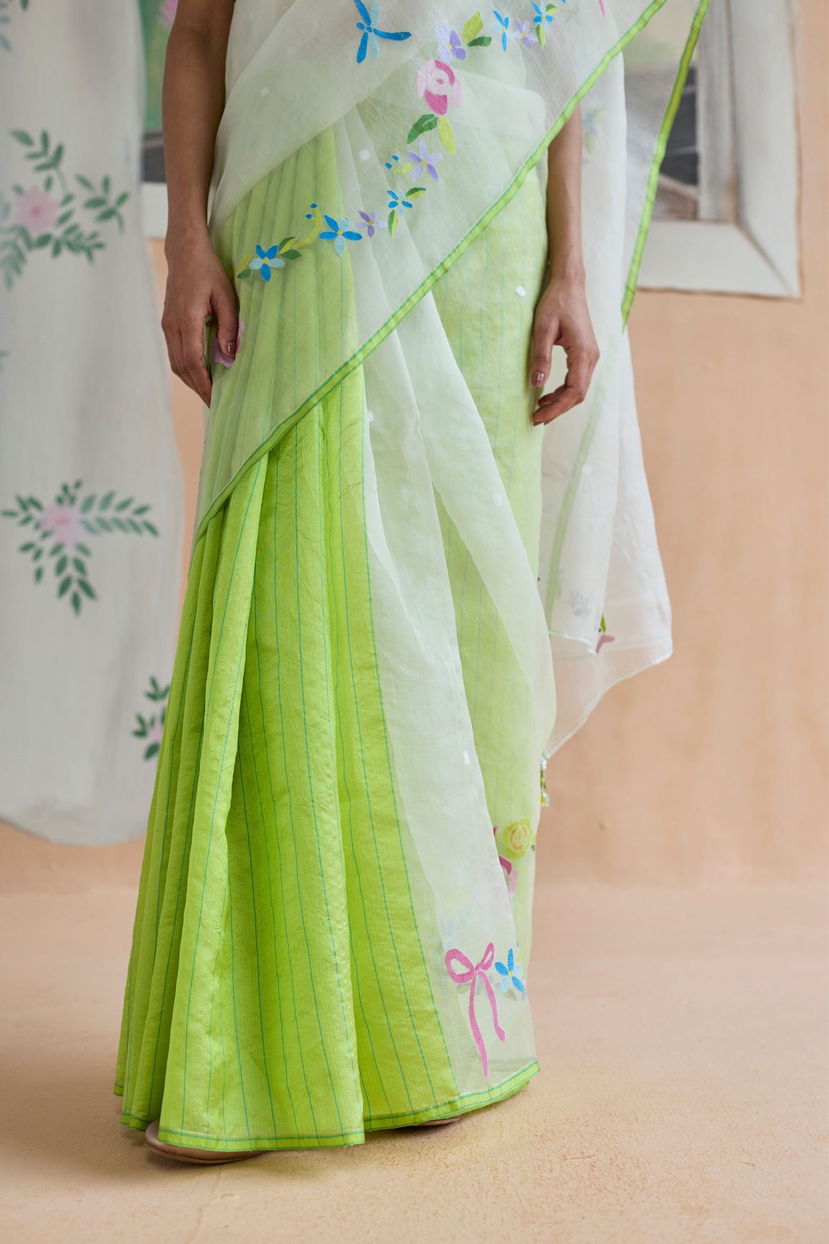 Garland Jamdani Sari